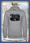 Buick Roadmaster 1958 unisex hooded zip sweatshirt