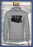 unisex hooded zip sweatshirt Chevrolet Fleetline 1948 black