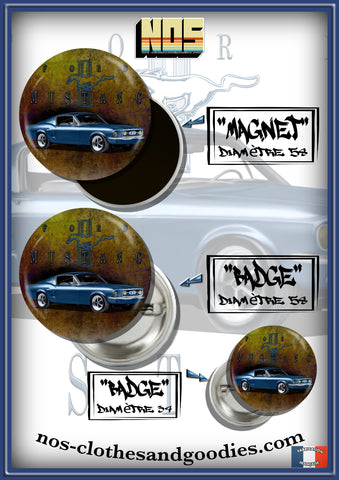 badge/magnet/porte clé décapsuleur Ford mustang fastback