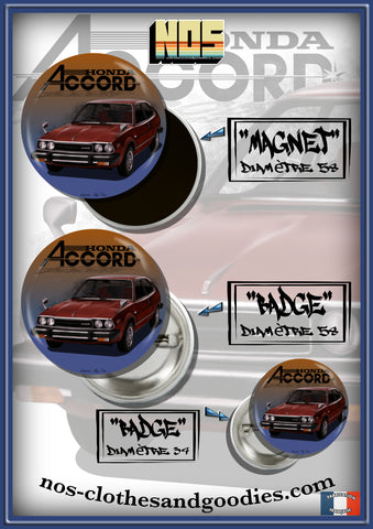 Badge / magnet / porte clé décapsuleur HONDA Accord MK1 1800