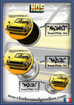 Badge / magnet / porte clé décapsuleur HONDA civic mk2 1300 jaune