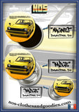 Badge / magnet / porte clé décapsuleur HONDA civic mk2 1300 jaune