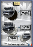 Badge /Magnet/ porte clé décapsuleur  Panhard Dyna Z noire
