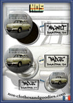 Badge /Magnet/ porte clé décapsuleur  Panhard Dyna Z verte