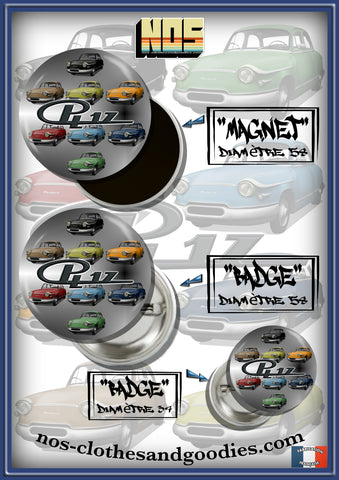 Badge /Magnet/ porte clé décapsuleur  Panhard PL 17 multicolor