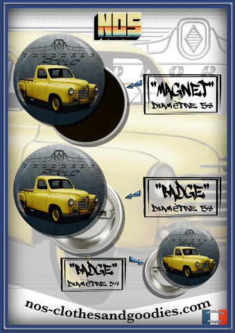 Badge /Magnet/ porte clé décapsuleur  Renault colorale pick up