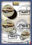 Badge/magnet/porte clé décapsuleur Renault Frégate beige
