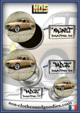 Badge/magnet/porte clé décapsuleur Renault Frégate beige