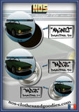 Badge / magnet / porte clé décapsuleur Triumph TR6 verte