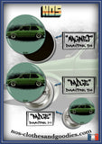 Badge /magnet / porte clé décapsuleur VW Golf verte hoodride