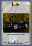 Plaque métal décorative AC COBRA 289 noire 1963