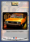 Plaque métal décorative AUDI 80 GT