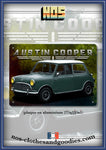 Plaque métal décorative Austin mini cooper S