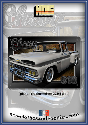 Plaque métal décorative Chevrolet C10 1960