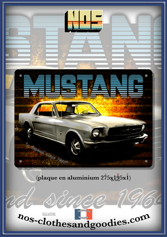 Plaque métal décorative Mustang '64