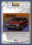 Plaque métal décorative HONDA Accord mk1 1800