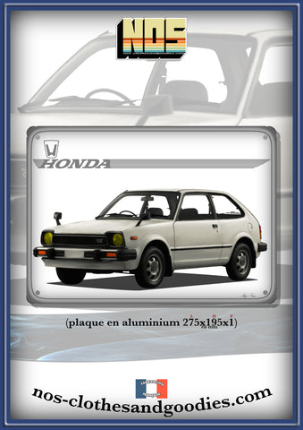 Plaque métal décorative HONDA civic MK2