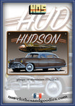 Plaque métal décorative Hudson Hornet bi-ton marron 1952