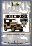 Plaque métal décorative Jeep Hotchkiss M201 1957