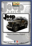 Plaque métal décorative Jeep Willys MB 41/44