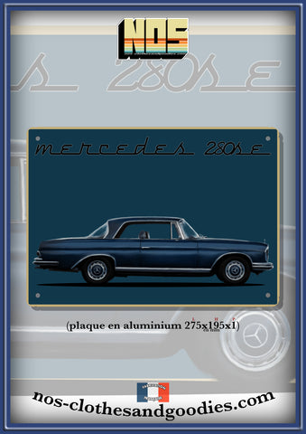 Plaque métal décorative Mercedes 280 SE