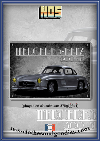 Plaque métal décorative Mercedes 300SL