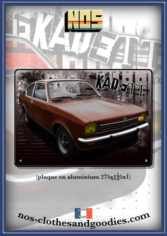 Plaque métal décorative Opel Kadett C 1000 73/79