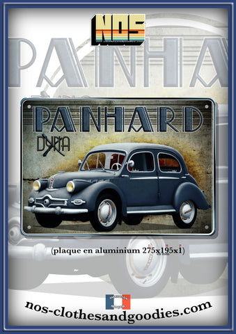 Plaque métal décorative Panhard Dyna X 86 1951