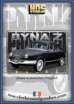 Plaque métal décorative Panhard Dyna Z noire