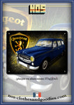 Plaque métal décorative Peugeot 403 break