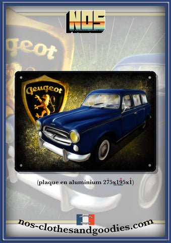 Plaque métal décorative Peugeot 403 break