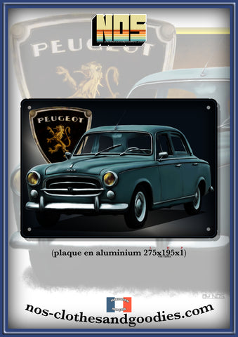 Plaque métal décorative Peugeot 403