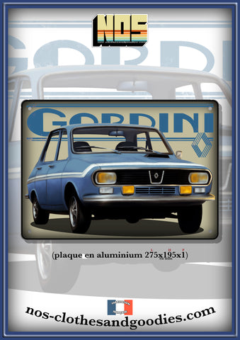 Plaque métal décorative Renault 12 Gordini