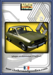 Plaque métal décorative Renault 12 verte