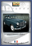 Plaque métal décorative Renault colorale verte