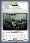 Plaque métal décorative Renault Frégate verte