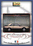 Plaque métal décorative Renault Fuego bronze