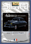 Plaque métal décorative Simca aronde 9 noire