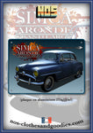 Plaque métal décorative Simca aronde  grand large bleu