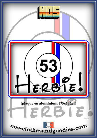 Plaque métal décorative VW 53 herbie