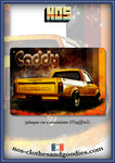 Plaque métal décorative VW caddy orange'80