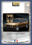 Plaque métal décorative VW Golf 2 GTI 16V