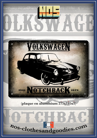 Plaque métal décorative VW Notchback type 3 vw "affiche"