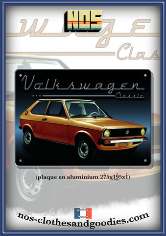 Plaque métal décorative VW polo classic