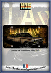 plaque métal type immatriculation us chevrolet el camino outlaw