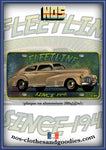 plaque métal type immatriculation us chevrolet fleetline aerosedan 1942