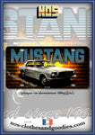 plaque métal type immatriculation us mustang '64