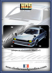 plaque métal type immatriculation us HONDA Prélude MK1 grise