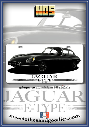 aluminum plate US registration Jaguar type E 1961 B/W