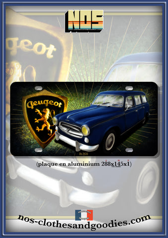 us registration plate Peugeot 403 station wagon